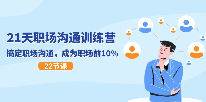 21天职场沟通特训营,搞定职场沟通,成为职场前10%(22节)