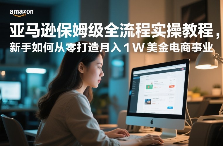 亚马逊保姆级全流程实操教程,新手如何从零打造月入1W美金电商事业 亚马逊保姆级全流程实操教程,新手如何从零打造月入1W美金电商事业