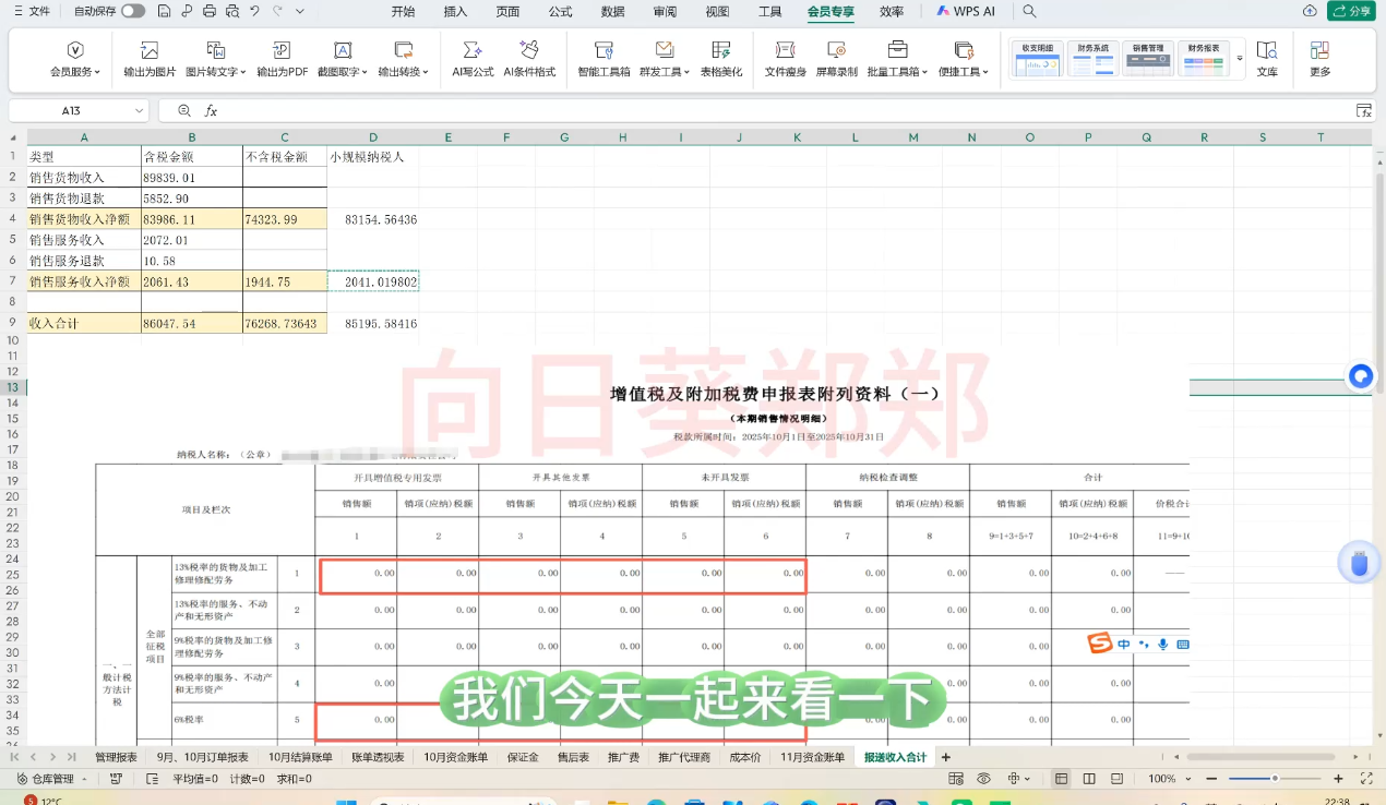 电商财务，系统课程，实战教学（2）