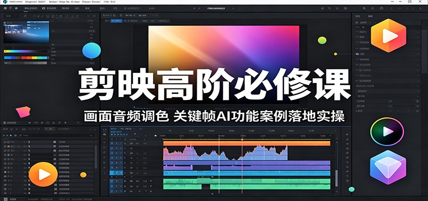 剪映高阶课，调色与关键帧，AI案例实操