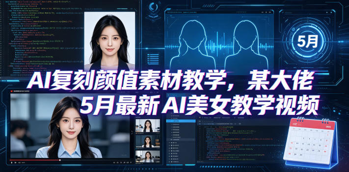AI复刻颜值教学，某大佬最新课程，内含好物复刻视频