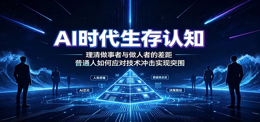 AI时代生存认知:理清做事者与做人者的差距,普通人如何应对技术冲击实现突围 AI时代生存认知:理清做事者与做人者的差距,普通人如何应对技术冲击实现突围