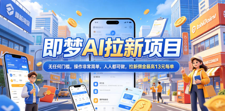 2026年即梦AI拉新项目最新玩法,无任何门槛,操作非常简单,人人都可做,拉新佣金最高13米每单(更新07月25日) 2026年即梦AI拉新项目最新玩法,无任何门槛,操作非常简单,人人都可做,拉新佣金最高13米每单(更新07月25日)