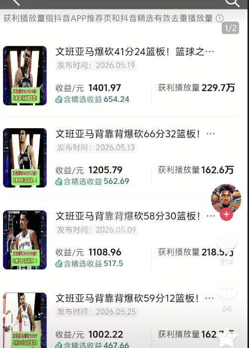 抖音8W粉丝博主的篮球人物深度解析解说教学,零门槛玩转伙伴计划与精选独家,单日稳定收益1k+ 抖音8W粉丝博主的篮球人物深度解析解说教学,零门槛玩转伙伴计划与精选独家,单日稳定收益1k+