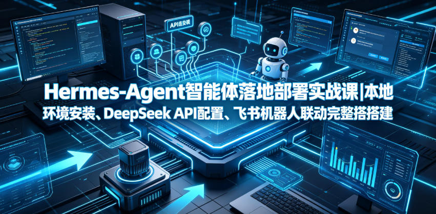 Hermes-Agent智能体落地部署实战课｜本地环境安装、DeepSeek API配置、飞书机器人联动完整搭建教程