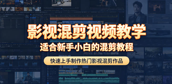 影视混剪视频教学，适合新手小白的混剪教程，快速上手制作热门影视混剪作品