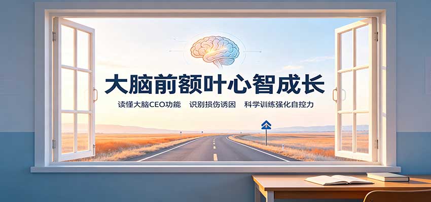 大脑前额叶心智成长:读懂大脑CEO功能,识别损伤诱因,科学训练强化自控力 大脑前额叶心智成长:读懂大脑CEO功能,识别损伤诱因,科学训练强化自控力