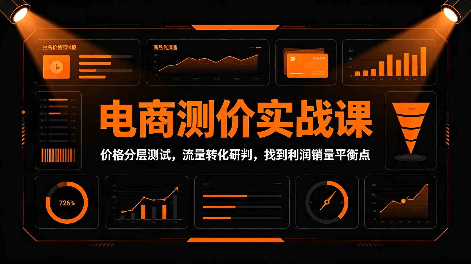 电商测价实战课:价格分层测试,流量转化研判,找到利润销量平衡点 电商测价实战课:价格分层测试,流量转化研判,找到利润销量平衡点